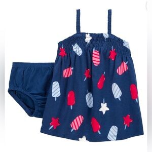 NWT - Popsicle Print Baby Dress Set
